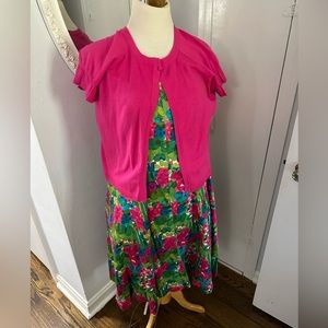 Jessica Howard floral dress with shrug